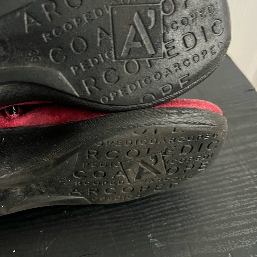 Arcopedico L19 Red Ankle Boots US 8 EU 39 - Picture 10 of 12